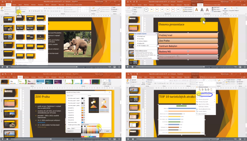 Ukázky z video školení Efektivně s PowerPointem