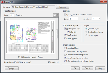 AutoCAD 2017 - import PDF