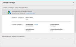 AutoCAD 2017 - Správce licencí
