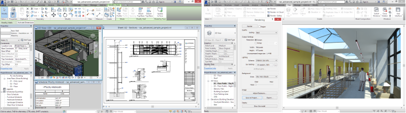 Ukázka z programu Revit