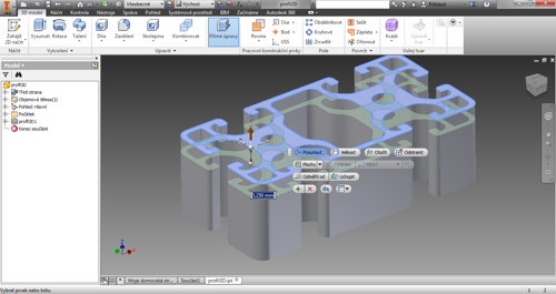 Funkce Přímé úpravy v Autodesk Inventor 2015