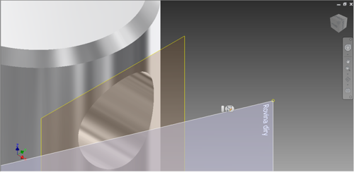 Pojmenování roviny v Autodesk Inventor 2015