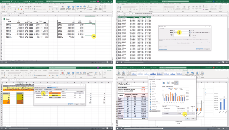 Ukázky z video školení Excel pokročilý