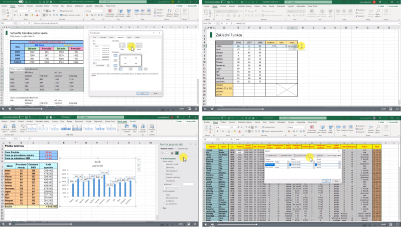 Ukázky z video školení Excel základní